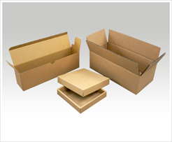 Various cardboard boxes